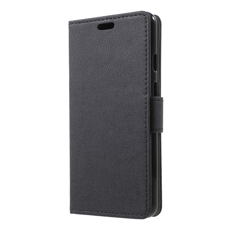 Wallet Stand Flip Leather Mobile Phone Case for Google Pixel 3 - Black-3