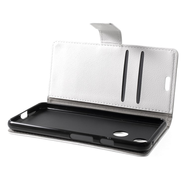 Wallet Stand Flip Leather Mobile Phone Shell for Google Pixel 3 - White-5