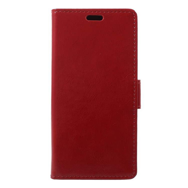 Crazy Horse Texture Wallet Stand PU Leather Case for Google Pixel 3 - Red-3