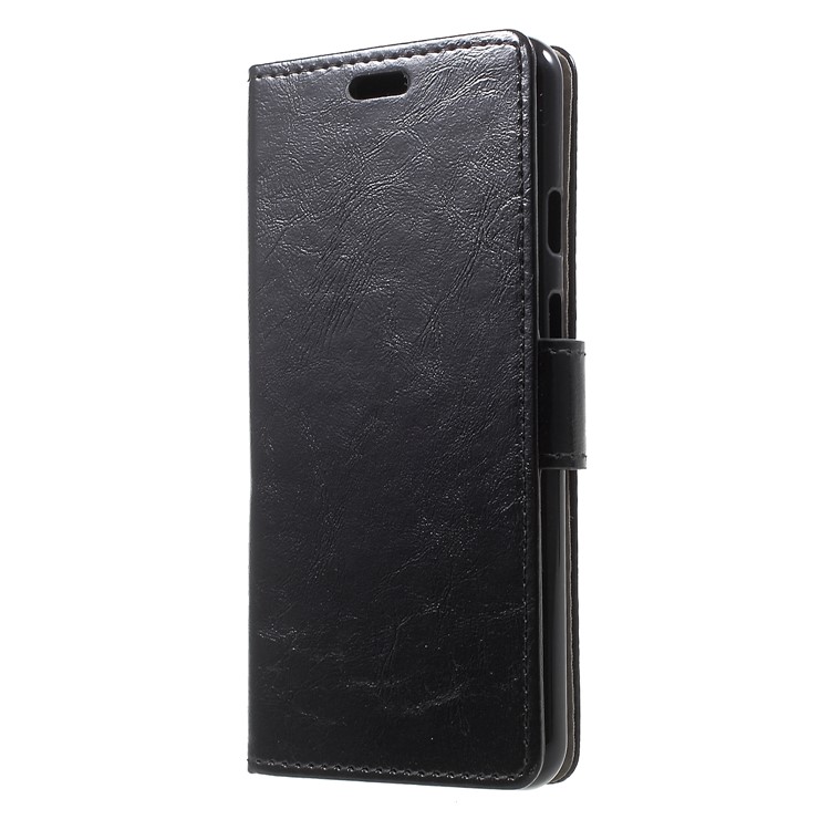 Crazy Horse Texture Wallet Stand PU Leather Cover for Google Pixel 3 - Black-3