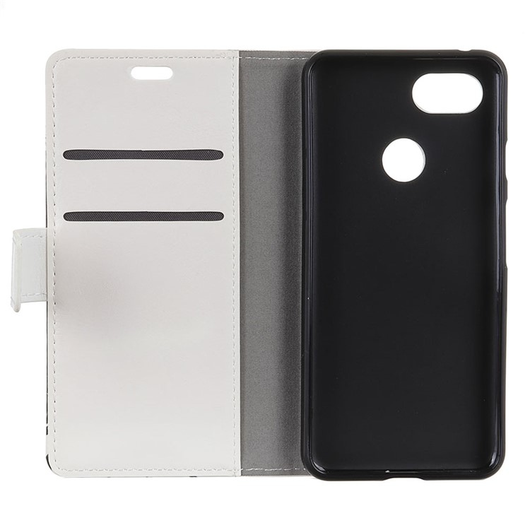 Pattern Printing Stand Leather Wallet Protector Cover Case for Google Pixel 3 XL / XL3 - Abstract Owl-4