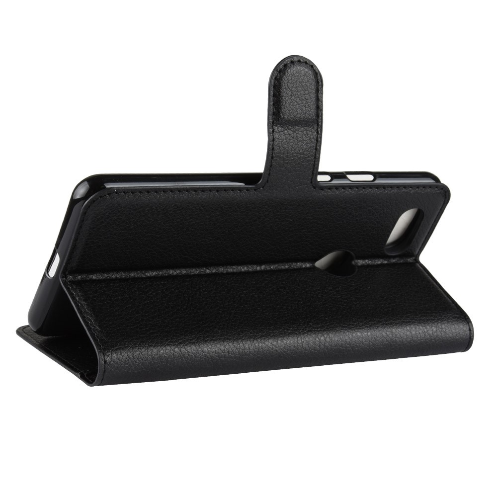 Litchi Texture Wallet Stand Leather Flip Case for Google Pixel 3 - Black-5