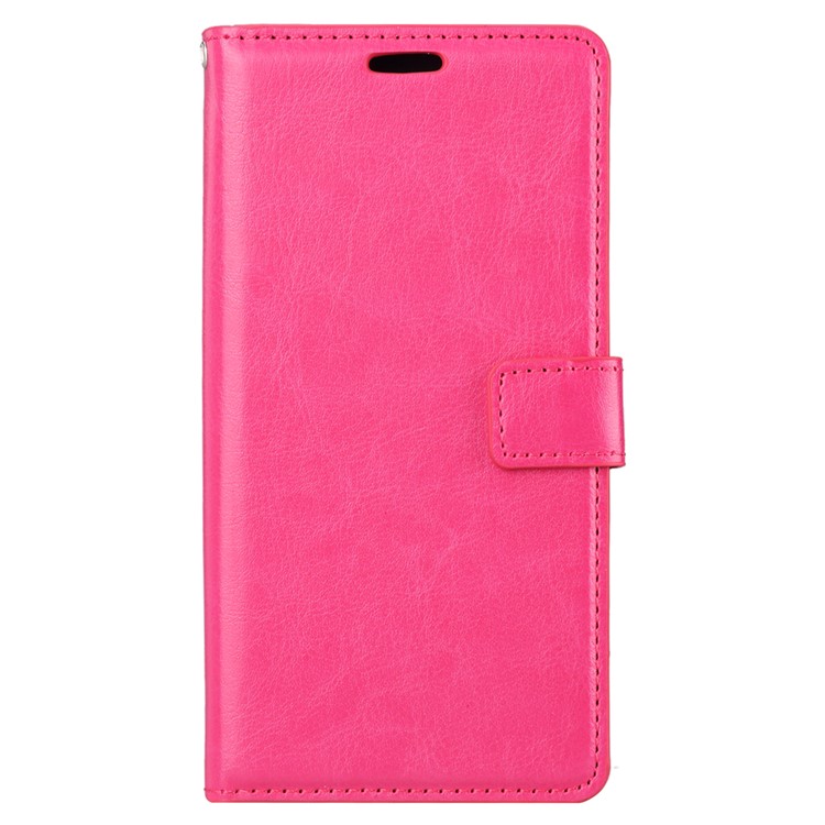 Crazy Horse Texture Wallet Stand Leather Casing for Google Pixel 3 - Rose-2