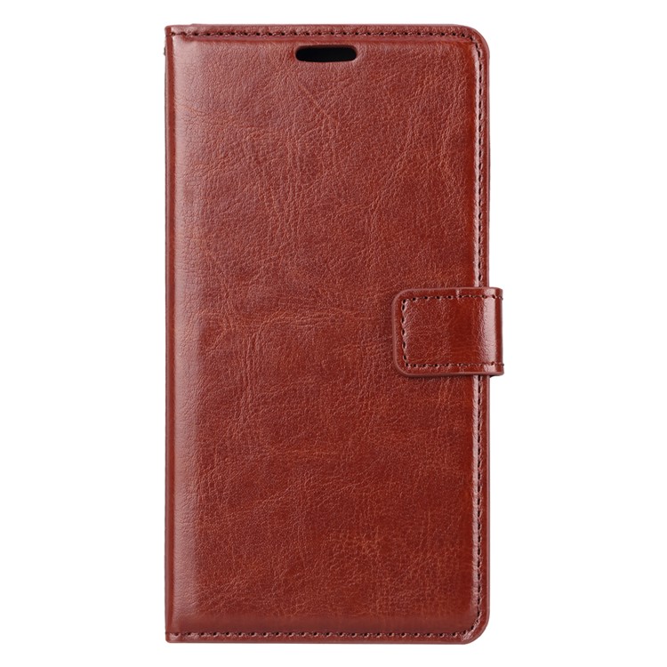 Crazy Horse Texture Wallet Stand Leather Case Accessory for Google Pixel 3 - Brown-2