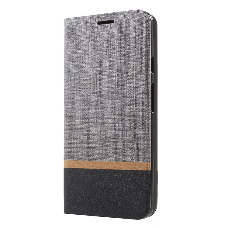 Cross Pattern Leather Card Slot Phone Case (Built-in Steel Sheet) for Google Pixel 3 XL/XL3 - Grey-3