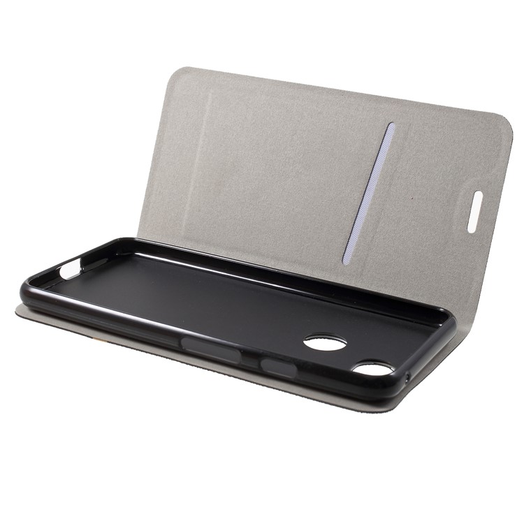 Cross Texture PU Leather Card Holder Stand Casing for Google Pixel 3 - Black-5