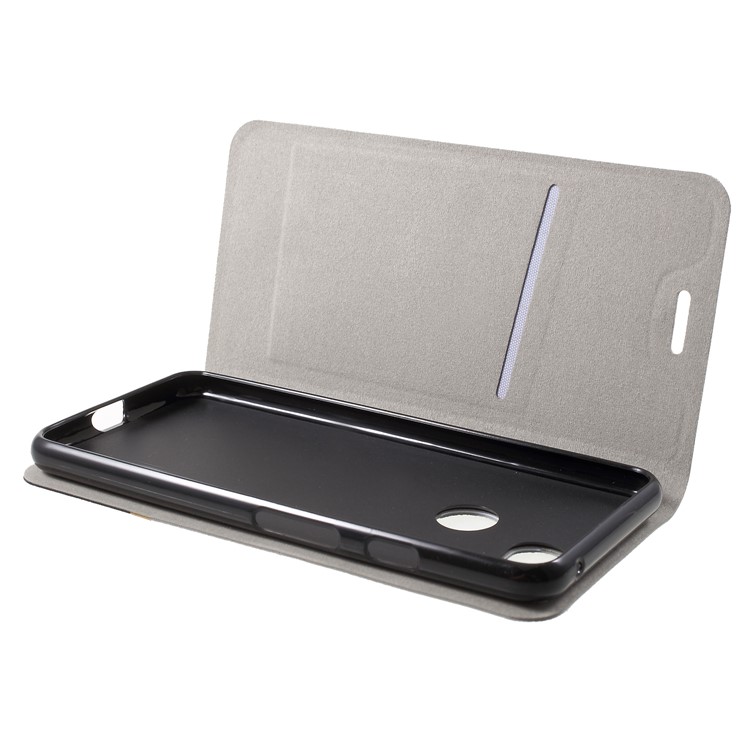 Cross Texture PU Leather Card Holder Stand Case for Google Pixel 3 - Grey-5