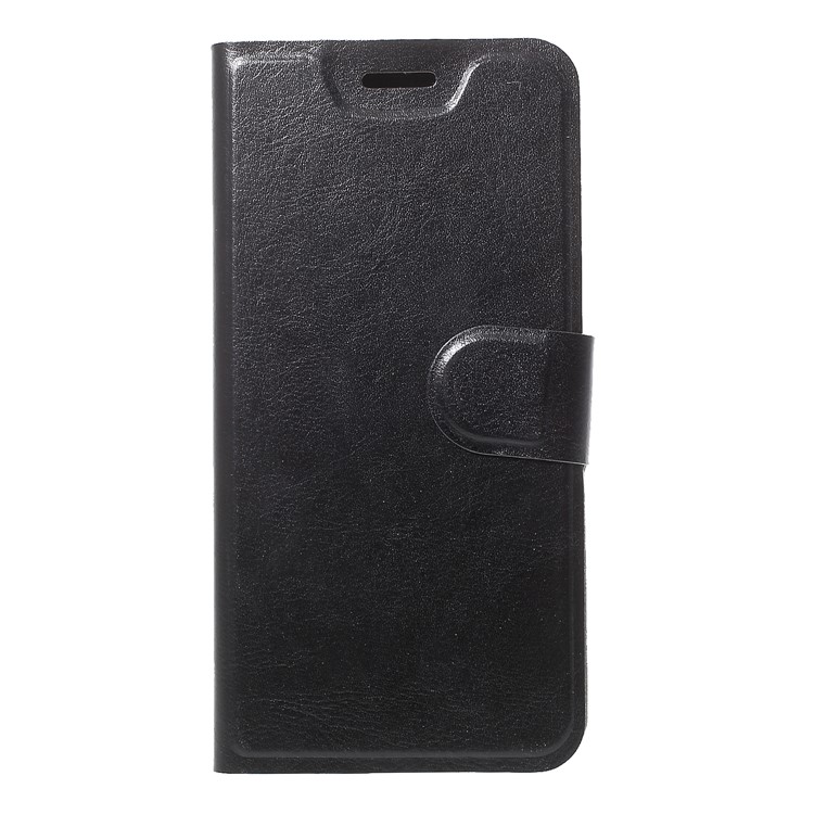 For Google Pixel 3 Crazy Horse Texture Stand Leather Card Holder Mobile Case - Black-1