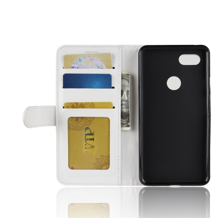 Crazy Horse Texture Wallet Stand Leather Mobile Cover for Google Pixel 3 XL / XL3 - White-4
