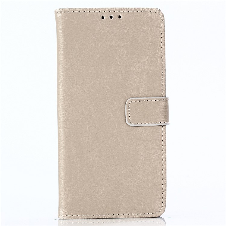 For Google Pixel 3 Crazy Horse Texture Vintage Style Leather Wallet Phone Cover - Grey-1