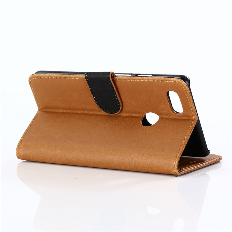 Crazy Horse Texture Vintage Style Leather Mobile Phone Shell for Google Pixel 3 XL / XL3 - Brown-3