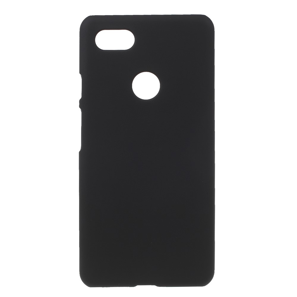 Rubberized Hard Plastic Back Cover for Google Pixel 3 XL / XL3 - Black-1