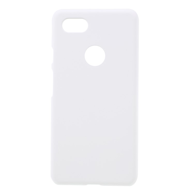 Rubberized Hard Plastic Back Shell for Google Pixel 3 XL / XL3 - White-1