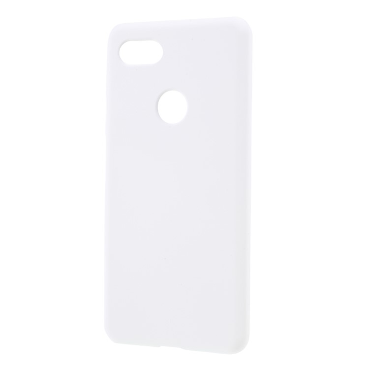 Rubberized Hard Plastic Back Shell for Google Pixel 3 XL / XL3 - White-2