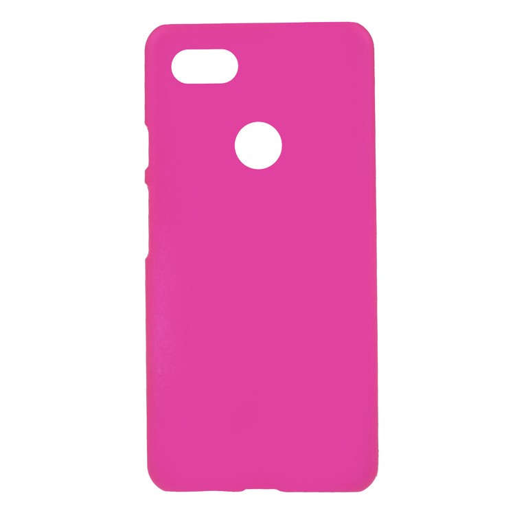 Rubberized Hard Plastic Phone Case for Google Pixel 3 XL / XL3 - Rose-1