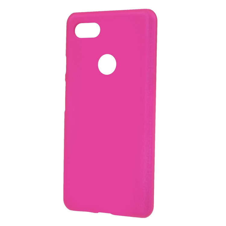 Rubberized Hard Plastic Phone Case for Google Pixel 3 XL / XL3 - Rose-2