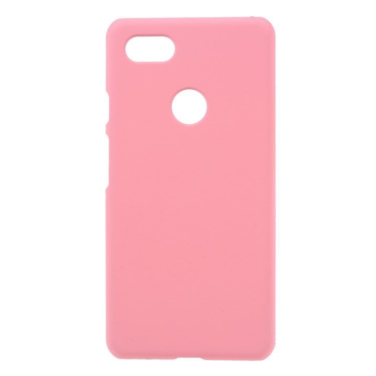 Rubberized Hard Plastic Phone Cover for Google Pixel 3 XL / XL3 - Pink-1