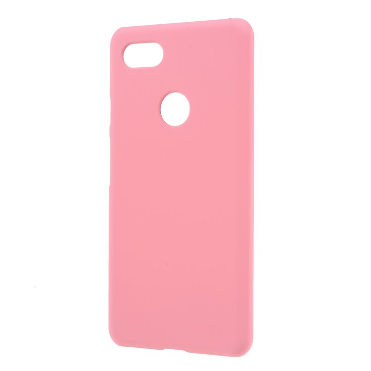 Rubberized Hard Plastic Phone Cover for Google Pixel 3 XL / XL3 - Pink-2