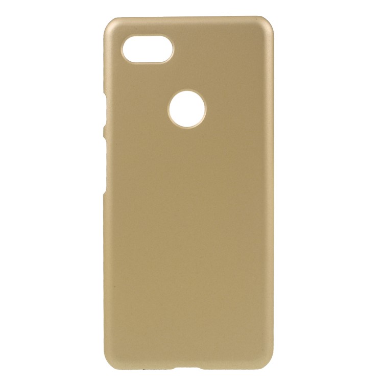 Rubberized Hard Plastic Phone Shell for Google Pixel 3 XL / XL3 - Gold-1