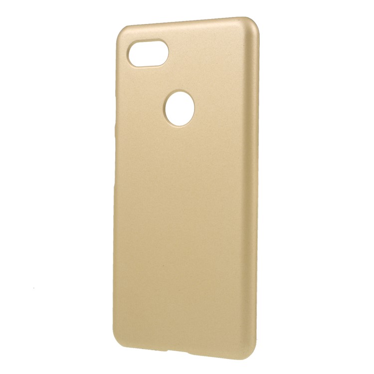 Rubberized Hard Plastic Phone Shell for Google Pixel 3 XL / XL3 - Gold-2