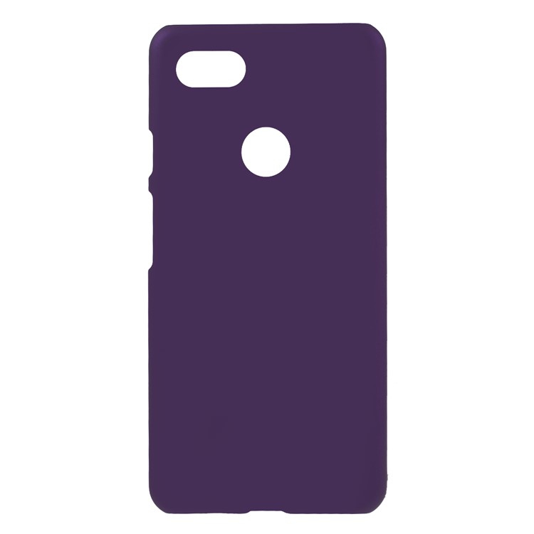 Rubberized Hard Plastic Protector Case for Google Pixel 3 XL / XL3 - Purple-1