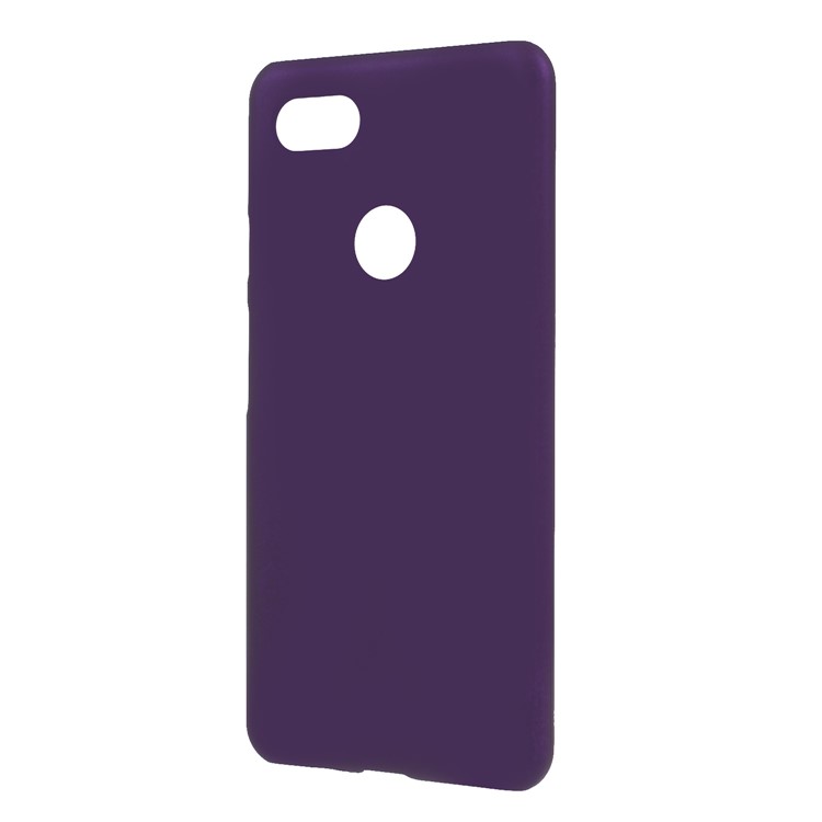 Rubberized Hard Plastic Protector Case for Google Pixel 3 XL / XL3 - Purple-2