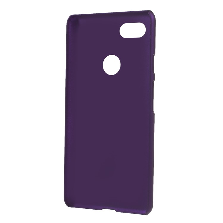 Rubberized Hard Plastic Protector Case for Google Pixel 3 XL / XL3 - Purple-3