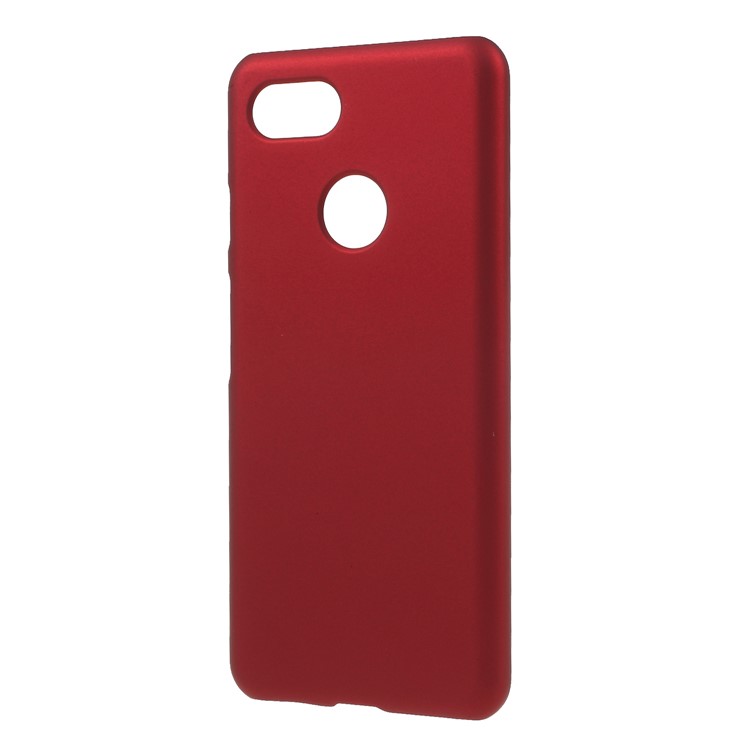 Rubberized Hard Plastic Phone Case for Google Pixel 3 - Red-2