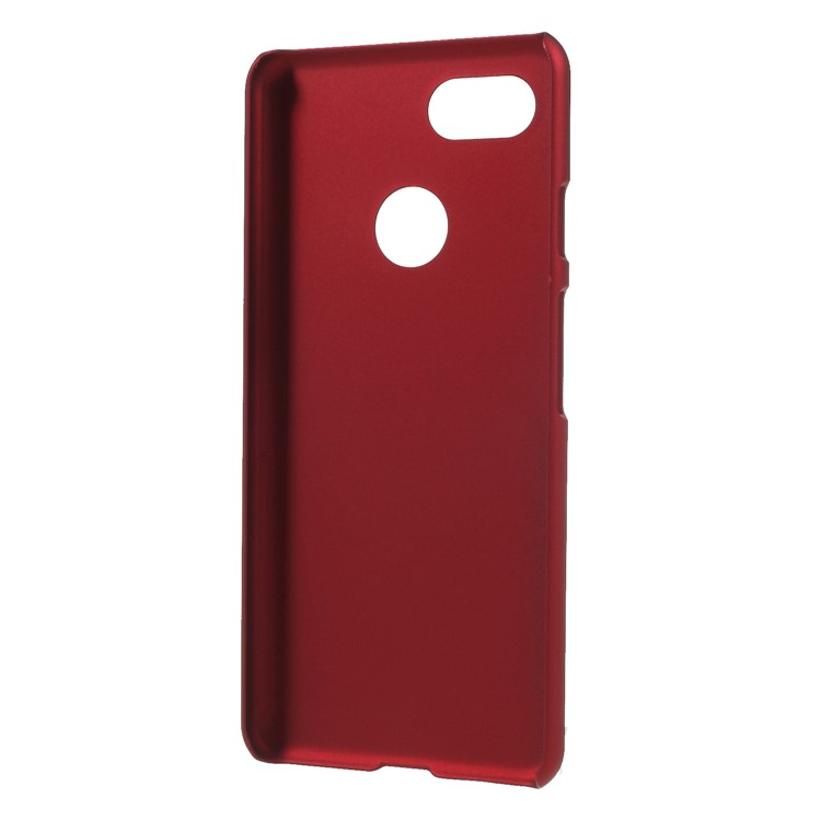 Rubberized Hard Plastic Phone Case for Google Pixel 3 - Red-3