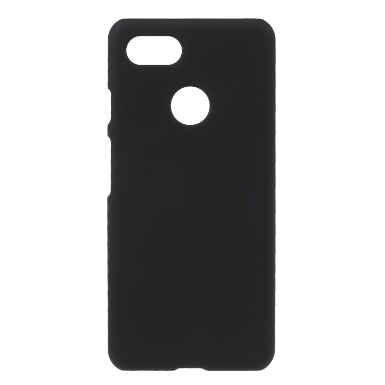 Rubberized Hard Plastic Phone Cover for Google Pixel 3 - Black-1