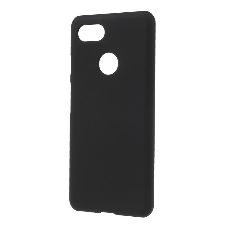 Rubberized Hard Plastic Phone Cover for Google Pixel 3 - Black-2