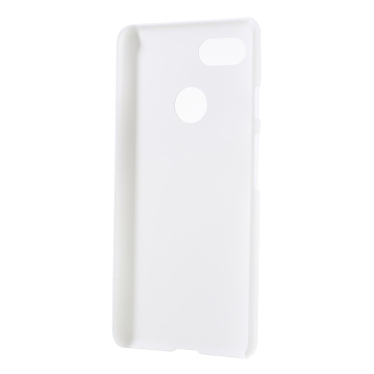Rubberized Hard Plastic Phone Shell for Google Pixel 3 - White-3