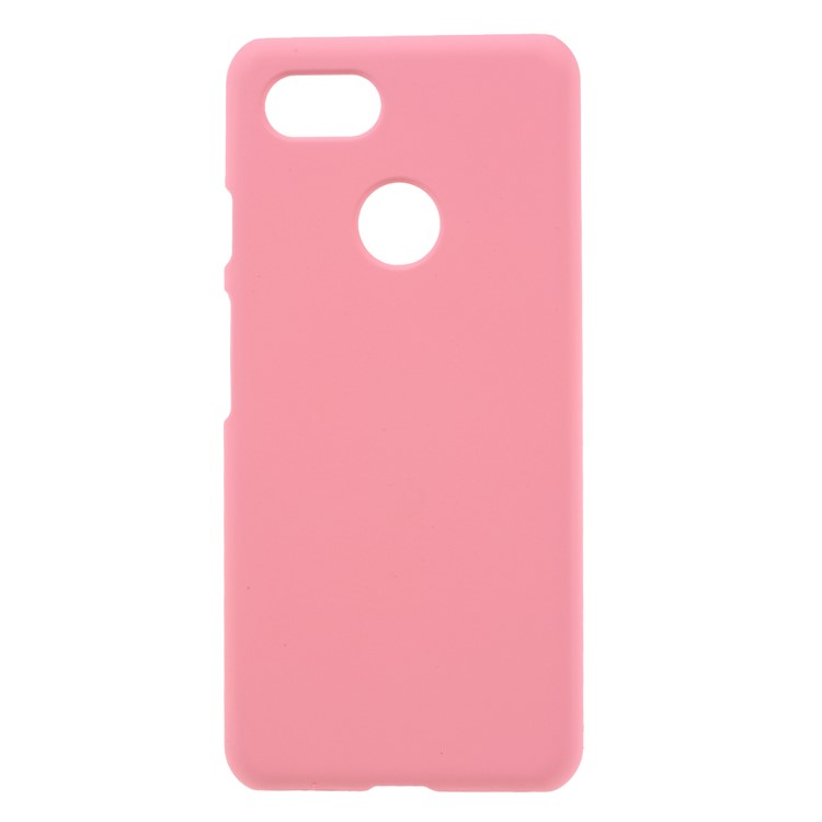 Rubberized Hard Plastic Cell Phone Cover for Google Pixel 3 - Pink-1