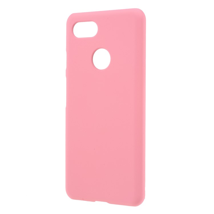 Rubberized Hard Plastic Cell Phone Cover for Google Pixel 3 - Pink-2