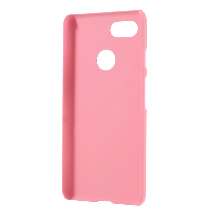 Rubberized Hard Plastic Cell Phone Cover for Google Pixel 3 - Pink-3