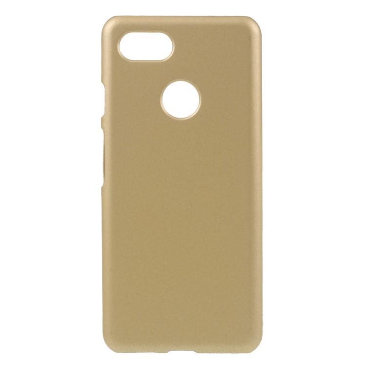 Rubberized Hard Plastic Protection Cover Case for Google Pixel 3 - Gold-1