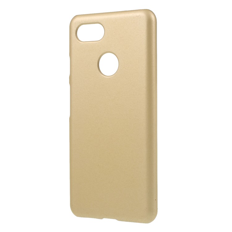 Rubberized Hard Plastic Protection Cover Case for Google Pixel 3 - Gold-2