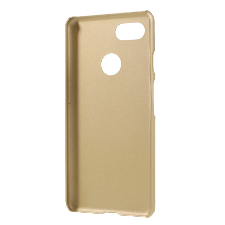 Rubberized Hard Plastic Protection Cover Case for Google Pixel 3 - Gold-3