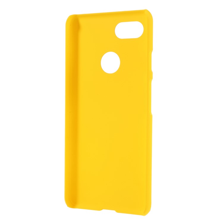 Rubberized Hard Plastic Back Case Protector for Google Pixel 3 - Yellow-3