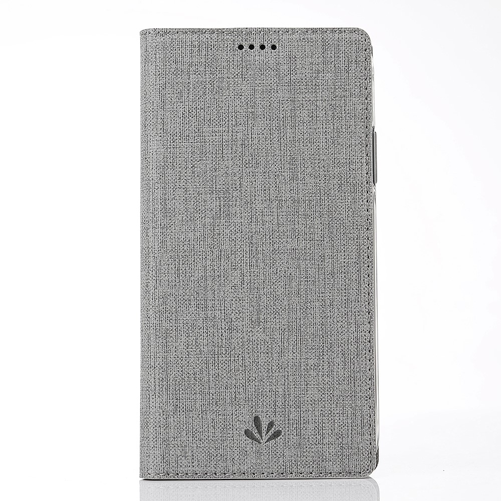 VILI DMX Cross Texture PU Leather Card Holder Cover for Google Pixel 3 - Grey-1