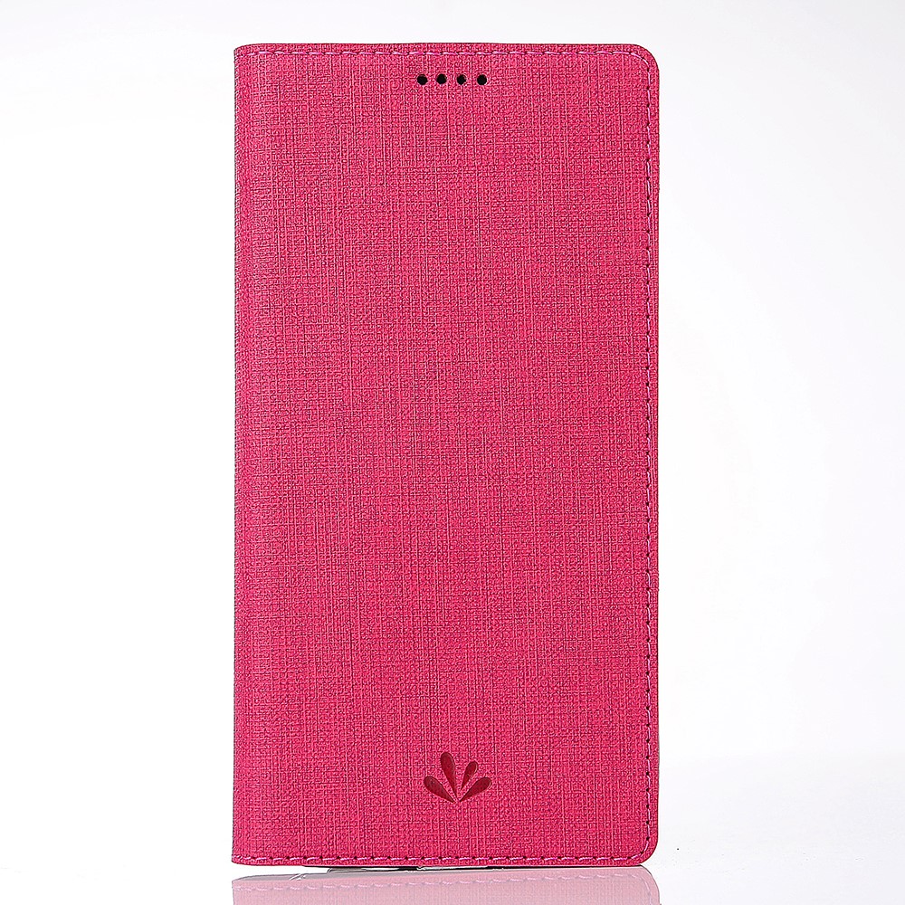 VILI DMX Cross Texture Téléphone Portable Case de Carte de Carte en Cuir Pour Google Pixel 3 - Rose