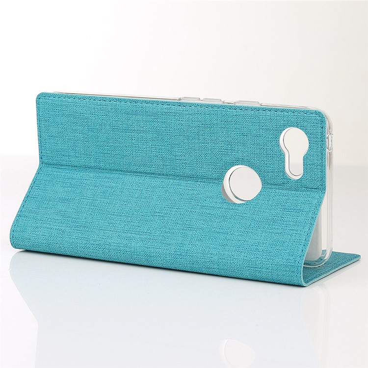 VILI DMX Cross Texture Leather Cover with Card Slot for Google Pixel 3 - Blue-3