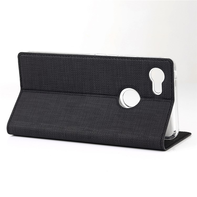 VILI DMX Cross Texture Leather Stand Case with Card Slot for Google Pixel 3 XL - Black-3