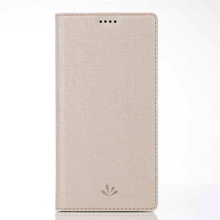 VILI DMX Cross Texture Leather Card Holder Case for Google Pixel 3 XL - Gold-1
