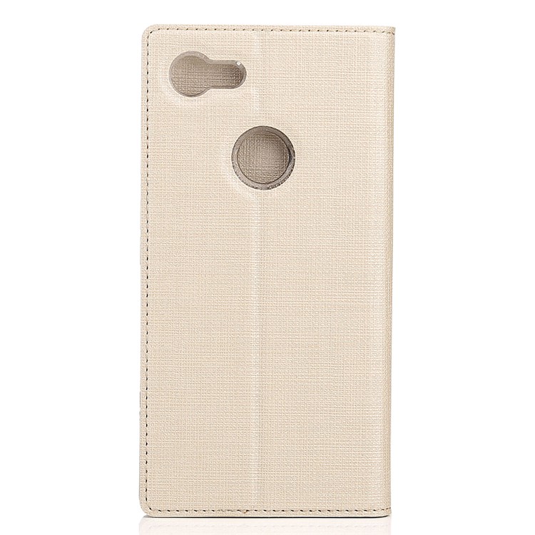 VILI DMX Cross Texture Leather Card Holder Case for Google Pixel 3 XL - Gold-2