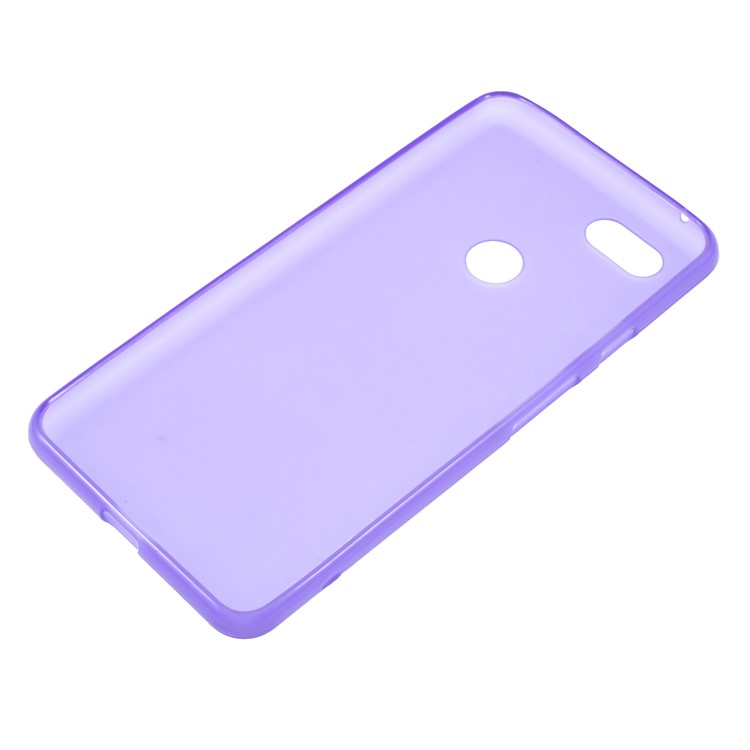 Double-sided Matte Anti-fingerprint TPU Protector Back Shell for Google Pixel 3 XL - Purple-1