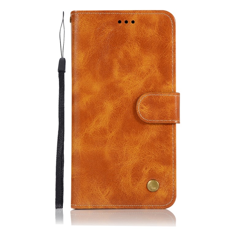 Premium Vintage Wallet Leather Stand Case for Google Pixel 3 - Brown-2