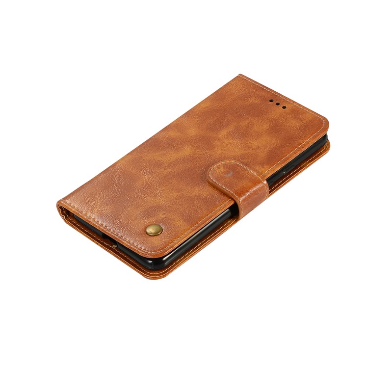 Premium Vintage Wallet Leather Stand Case for Google Pixel 3 - Brown-7
