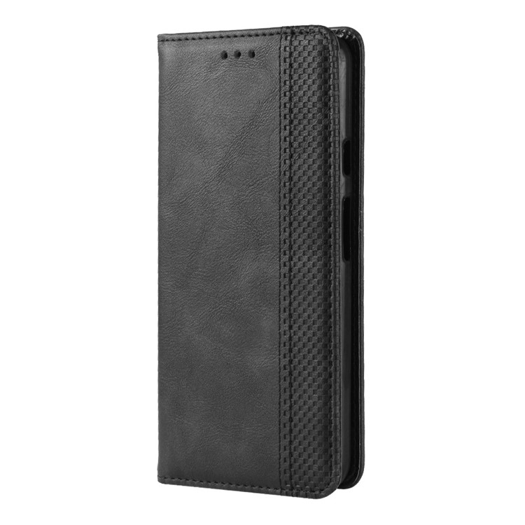 Vintage Style Auto-absorbed PU Leather Mobile Case Shell for Google Pixel 3 lite XL - Black-6