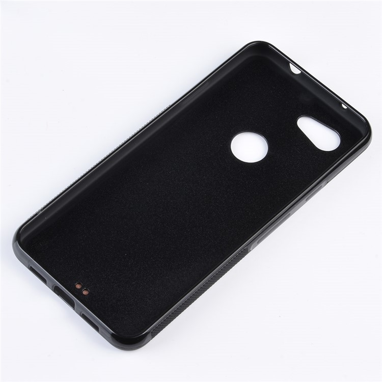 PU Leather Coated TPU + PC Back Phone Casing for Google Pixel 3a XL - Brown-6